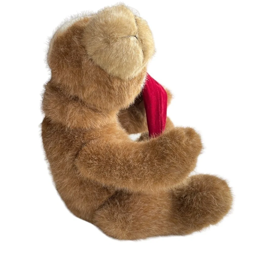 Boyds Bear Rare Grizzly Plush Stuffed Animal Toy Brown Red Santa Hat Large